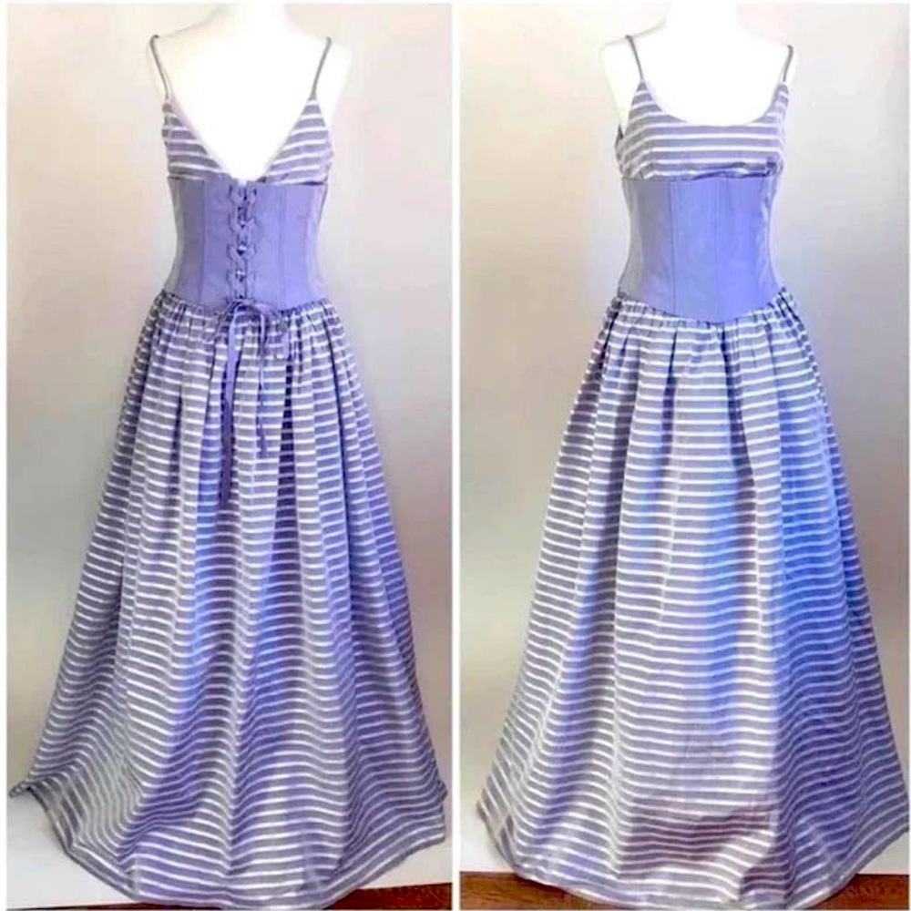 Vintage 90s Jessica McClintock for Gunne Sax Corset Gown